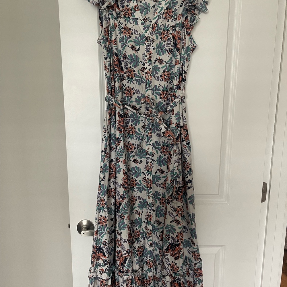 Cleobella maxi Floral Dress - Blue and Pink